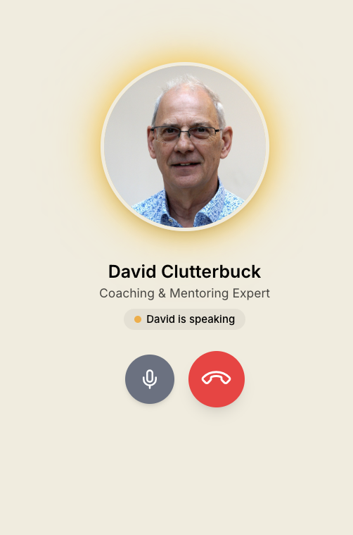 Ask David, an AI clone of Prof. David Clutterbuck