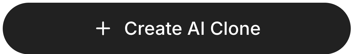 The Create AI Clone button at the top of the dashboard sidebar